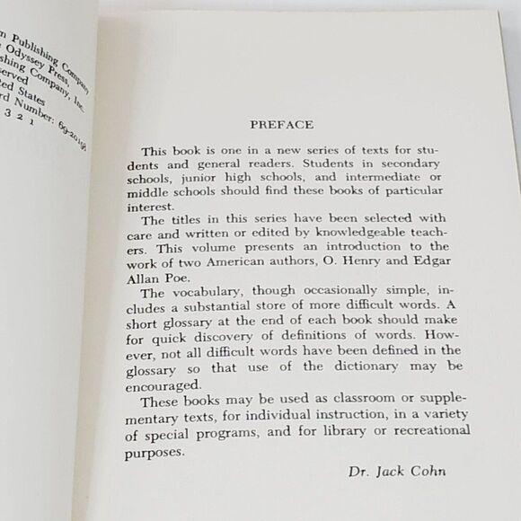 Vintage O. Henry and Edgar Allan Poe by Arthur Barret GUC - Picture 3 of 8